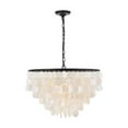 thumbnail image 3 of Living District Selene 6-Light Mid-Century Metal Pendant in Black and White, 3 of 4