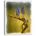 thumbnail image 2 of Dragon Fly Watercolor Illustration - Large Animal Canvas Artwork, 2 of 4