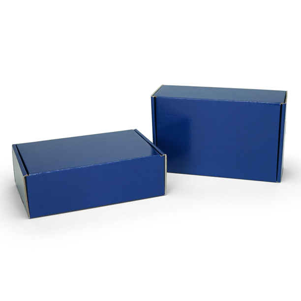 Navy Blue Shipping Boxes 9" x 6" x 3" Bundle of 20 Mailer Boxes