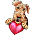 thumbnail image 3 of CafePress - Airedale Holding Heart Men's Light Pajamas - Men's Light Loose Fit Cotton Pajama Set, 3 of 7