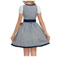 thumbnail image 4 of ANINEO Bavarian Traditional Dirndl Dress Oktoberfest Dirndl Comfy Maid Uniform Festival Waitress Clothess For Women Bar Outfit, 4 of 9
