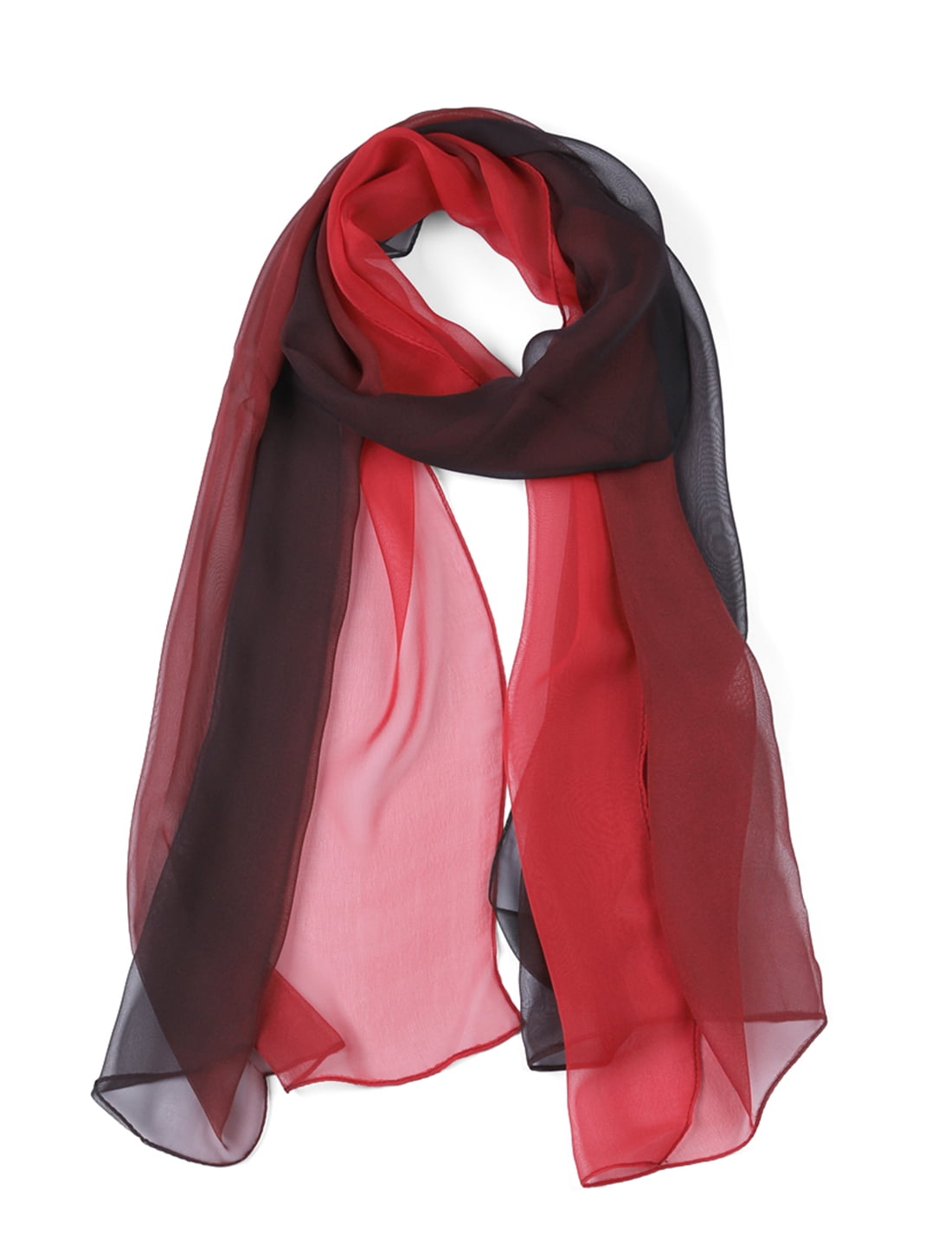 red chiffon wrap