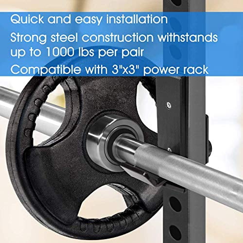 Yes4All Power Rack Attachment J Hook Barbell Fit 2x2 or J Hook Barbell Fit 3x3 in Square Tube Walmart