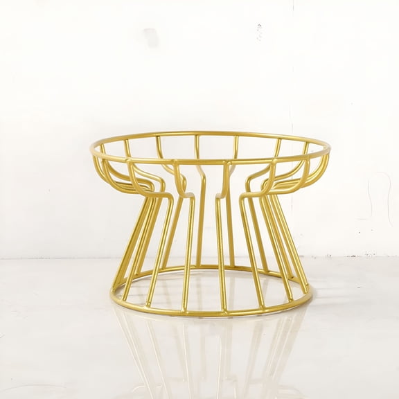 ACDANC Cat and Dog Bowl Pet Feeding Dish Metal Raised Stand Cat Food Bowl Water Feeder Cat Elevated Feeder Neck Pet Ceramic Bowl Gold Raised Stand
