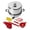 Stainless Steel + Tools, variant on Fruit Saver Aluminum Steam Canner with Temperature Indicator VKP1054