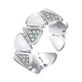 thumbnail image 2 of Anillos para mujer, regalos para mujer, geometría de circonita cúbica para mujer, joyería de compromiso, boda, accesorios, anillo para mujer y niña., 2 of 5