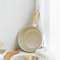 thumbnail image 3 of NEOFLAM FIKA Nonstick 7" Mini Baby Frying Wok Pan, Induction, Natural Wood Handle, Ceramic Coating, Made in Korea (18cm), 3 of 8