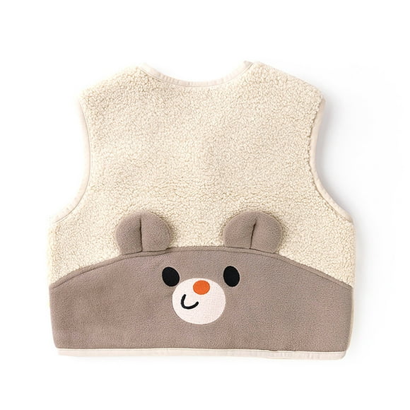 Boy's Cartoon Vest Autumn And Winter New Girl Horse Clip Winter Baby Children's Clothing Trend Toddler Girl Jackets 2t