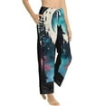 thumbnail image 6 of Salouo Artistic Moon Valley Wolf Print Women's Pajama Pants Casual Loose Sweatpants PJs Flowy Pants Drawstring Palazzo for Women Wide Leg Pants Lounge Pajama -Large, 6 of 8