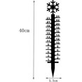 thumbnail image 3 of Medidor de nieve con forma de copo de nieve para exteriores, decoración de medidor de nieve, medidor de nieve para jardín y patio (1 pieza, 24 cm) oso de fresa Electrónica, 3 of 3