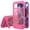 Rose, variant on Allytechgroup Case for Google Pixel 9 /Pixel  9 Pro with Kickstand [Compatible with MagSafe], Slim Stand Lightweight Hard PC Back Shell & Soft TPU Bumper Shockproof Cover Anti-Slip Phone Cover, Black