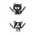 thumbnail image 1 of Soporte de Papel de Rollo de Pie Baoblaze Animal Hierro Negro, 1 of 3