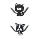 thumbnail image 1 of Soporte de papel de Inodoro perfecl lindo en apariencia de Animal hierro negro, 1 of 3