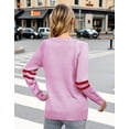 thumbnail image 5 of Valentine's Day Sweaters for Women Crew Neck Pullover Sweater Cute Cable Knit Heart Sweater Shermie, 5 of 11