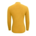 thumbnail image 4 of cfhntfmh Womens Sweaters Spring Fall Ribbed Knit Long Sleeve Mock Neck Pullover Sweater Solid Color Basic Thermal Outfits, 4 of 4