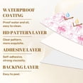 thumbnail image 6 of Pink Peel and Stick Wallpaper Floral Pink Bows Delicate Flowers Spring Wall Mural 23.6in x 9.8ft Self Adhesive Removable Wall Paper Renter Friendly Wallpaper for Girls Bedroom Nursery, 6 of 8