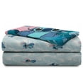 thumbnail image 5 of Lilo & Stitch Floral Fun Queen Sheet Set, Blue, 5 of 6
