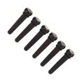 thumbnail image 3 of 6 clavijas de puente de guitarra de madera negra, piezas de repuesto para guitarras, accesorios., 3 of 14