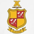 thumbnail image 3 of CafePress - Delta Chi Coat Of Arms T Shirt - 100% Cotton Ringed T-Shirt, 3 of 4