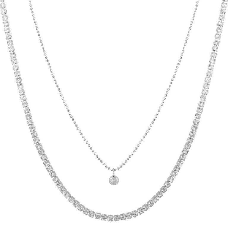 Believe by Brilliance Women's Fine Silver Plated Cubic Zirconia