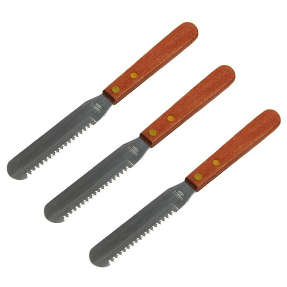 Chef Craft Stainless Steel Cut and Spread Knife - Great for Toast and Sandwiches 3 Pack