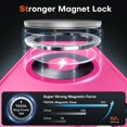 thumbnail image 3 of YWC-Magnetic pour Étui iPhone 11, Protection Complète de la Caméra Améliorée, Compatible MagSafe, Étui Robuste pour iPhone 11 6.1 Pouces, Protection contre les Chutes, Anti-Rayures, Rose Vif, 3 of 4