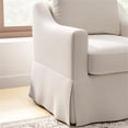 thumbnail image 5 of Pemberly Row Swivel Accent Chairs With Slipcovers Set of 2 in Ivory Basketweave, 5 of 7