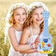 thumbnail image 2 of Kids Ukulele Toy, Mini Ukulele For Toddlers, Adjustable Tuning Battery-Free Musical Instrument, Cute Colorful Character Design Lightweight And Durable Plastic, 2 of 6