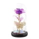 thumbnail image 1 of Fiudx Lámpara Led de Rosa, Cubierta de Vidrio Dorado, Base Hueca, Funciona con Pilas, Romántica, Regalo de San Valentín, Decoración Del Hogar, 20 X 11 X 9 Cm., 1 of 1