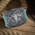 thumbnail image 3 of Cowboy Belt Buckle for Men Western Cowgirl Rodeo Longhorn Bull Belt Buckles, 3 of 6
