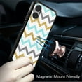 thumbnail image 3 of For Motorola Moto G Play 2024 Tough Strong Metkase Hybrid Magnet Mount Friendly Case Cover - Zigzag, 3 of 5