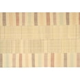 thumbnail image 1 of Ahgly Company Machine Washable Indoor Rectangle Contemporary Brown Gold Area Rugs, 7' x 10', 1 of 7