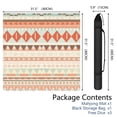 thumbnail image 2 of Boho Pattern Large Rubber Game Table Topper 31.5 Inch Square Mahjong Mat with Non-Skid Bottom for Stability and Noise Reduction for Tiles and Cards, 2 of 7