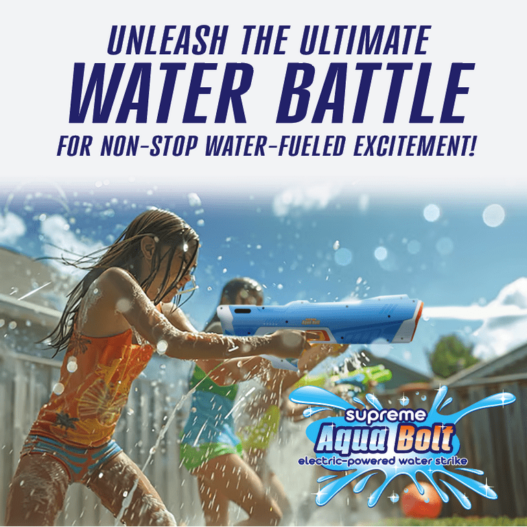 Supreme Sports AquaBolt Water Gun - SQUIRT SPLASH WATER Toy