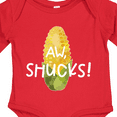 thumbnail image 4 of Inktastic Aw, Shucks Corn on the Cob Humor Boys or Girls Long Sleeve Baby Bodysuit, 4 of 5