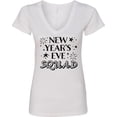 thumbnail image 3 of Inktastic New Year's Eve Squad with Stars in Black Women's V-Neck T-Shirt, 3 of 5
