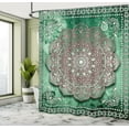 thumbnail image 4 of Ambesonne Ethnic Shower Curtain, Mystic Mandala Artwork Boho, 69"Wx84"L, Dried Rose, 4 of 4