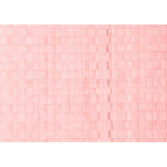 Ahgly Company Machine Washable Indoor Rectangle Solid Red Modern Area Rugs, 5' x 8'