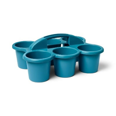 6 Cup Caddy Deep Sea Blue, Teacher Supplies