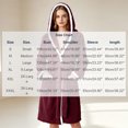 thumbnail image 3 of Sheghy Hooded Long Fleece Womens Robe Thick Absorbent Warm Loungewear Bathrobe, 3 of 7