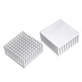 thumbnail image 1 of 2Pcs 40mm x 40mm x 20mm Disipador de Calor de Aluminio a Diffuse Fin de Enfriamiento Tonal Plateado, 1 of 4