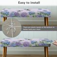 thumbnail image 5 of Whosucclay Hummingbird Hydrangea Print Stretch Dining Bench Cover Wear Resistant Bench Seat Furniture Protector Universal Bench Slipcover Rectangular Bench Cover for Wedding, Hotel, Party, 5 of 7