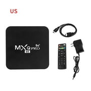 Smart TV Box 4K WiFi TV Box 4K Smart Wireless Set Top Box Remote Control TV Accessory Replacement for Android, US Plug