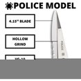 thumbnail image 6 of Spyderco Police Folding Knife 4-1/8" VG10 Combo Blade, Stainless Steel Handles, Lockback - C07PS, 6 of 6
