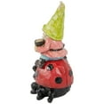 thumbnail image 5 of Northlight 12.25" Solar LED Lighted Gnome and Ladybug Outdoor Garden Statue, 5 of 5