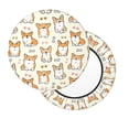 thumbnail image 2 of Honeii Cartoon Corgi Bar Stool Covers – Perfect Fit for 12" to 14" Round Stools, Crease-Resistant, Stretchy, Washable & Dustproof Seat Slipcovers-14 inch, 2 of 7