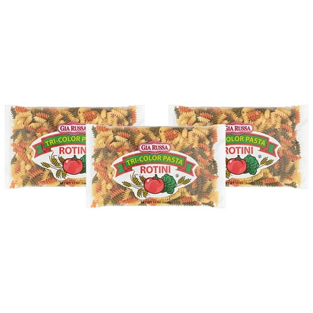 Tricolore Pasta - (3 Pack) Gia Russa Rotini Tri-Color Pasta, 12 oz