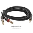 thumbnail image 2 of LITINKIMI PC Splitter Cable Audio Transmission Black Nylon Metal For Stage Performances 1Set Back to School, 2 of 7