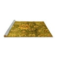 thumbnail image 2 of Ahgly Company Machine Washable Indoor Rectangle Abstract Yellow Modern Area Rugs, 5' x 8', 2 of 4