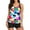 Multicolor swimsuit for women, variant on Bathing Suit for Women Wycnly Womens Tankini Swimsuits Tankini Sets for Women Fashion Tie Dye Print 2 Pieces Strap Swimsuits Ladies Modest Swimwear Beachwear with Boy Shorts